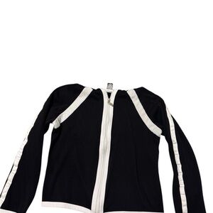 Girl’s GW Black and White Jacket with Hood Size L